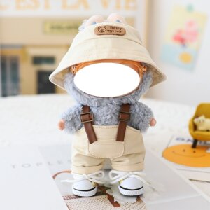 Suitable for 17cm trendy dolls full body suit - off-white