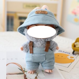 Suitable for 17cm trendy dolls full body suit - blue
