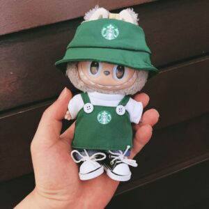 labubu starbucks overalls