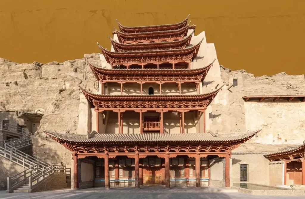 What is the significance of the Mogao Caves? 1 Mogao Grottoes Main Gate